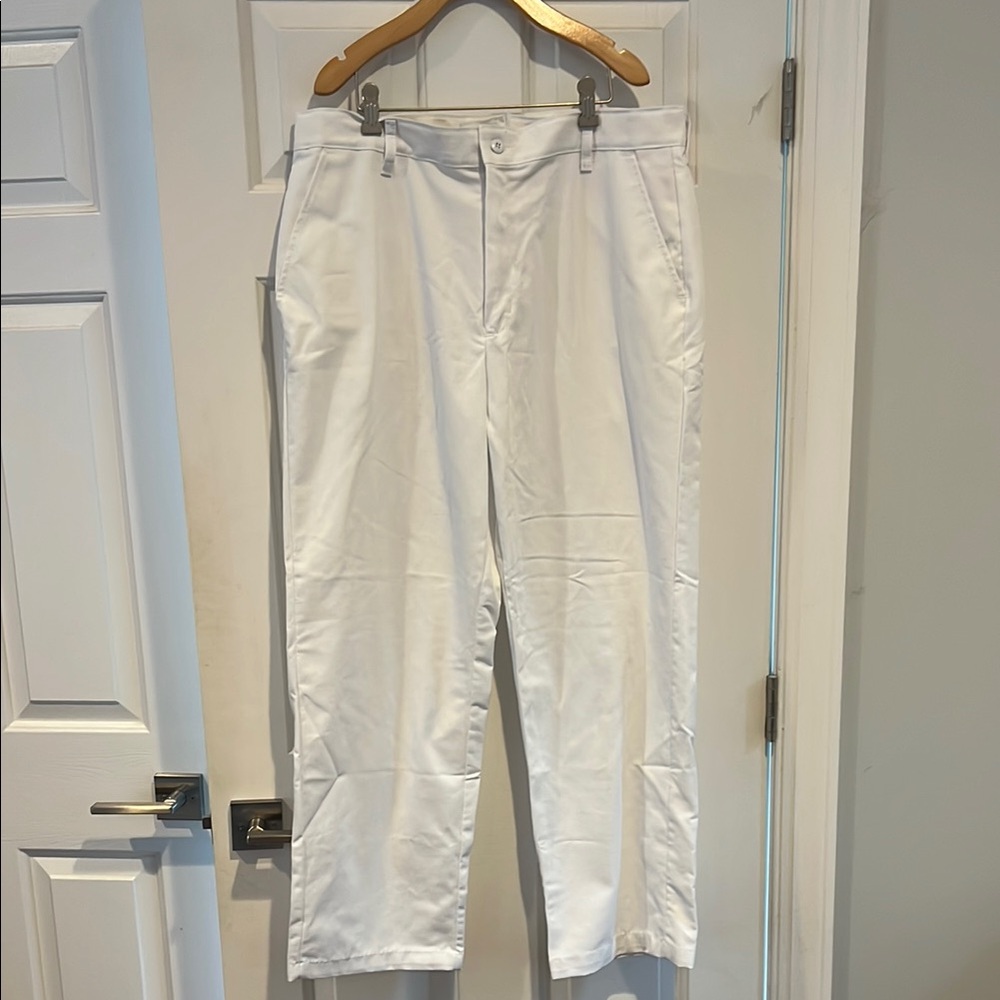 White Chino Pants Lightweight Cotton